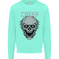 Creep Human Skull Gothic Rock Music Metal Kids Sweatshirt Jumper Peppermint