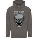 Creep Human Skull Gothic Rock Music Metal Mens 80% Cotton Hoodie Charcoal