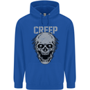 Creep Human Skull Gothic Rock Music Metal Mens 80% Cotton Hoodie Royal Blue