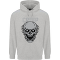 Creep Human Skull Gothic Rock Music Metal Mens 80% Cotton Hoodie Sports Grey