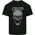 Creep Human Skull Gothic Rock Music Metal Mens Cotton T-Shirt Tee Top Black