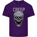 Creep Human Skull Gothic Rock Music Metal Mens Cotton T-Shirt Tee Top Purple