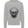 Creep Human Skull Gothic Rock Music Metal Mens Sweatshirt Jumper Sports Grey