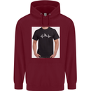 Cricket Pulse Childrens Kids Hoodie Maroon
