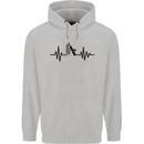 Cricket Pulse Cricketer Cricketing ECG Childrens Kids Hoodie Sports Grey