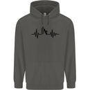 Cricket Pulse Cricketer Cricketing ECG Childrens Kids Hoodie Storm Grey