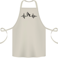 Cricket Pulse Cricketer Cricketing ECG Cotton Apron 100% Organic Natural