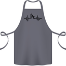 Cricket Pulse Cricketer Cricketing ECG Cotton Apron 100% Organic Steel