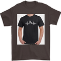 Cricket Pulse Mens T-Shirt Cotton Gildan Dark Chocolate