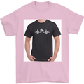 Cricket Pulse Mens T-Shirt Cotton Gildan Light Pink