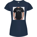 Cricket Pulse Womens Petite Cut T-Shirt Navy Blue