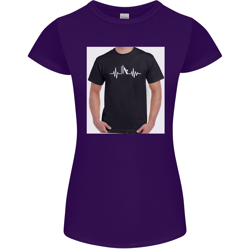 Cricket Pulse Womens Petite Cut T-Shirt Purple