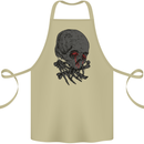Crying Blood Skull Cotton Apron 100% Organic Khaki