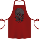 Crying Blood Skull Cotton Apron 100% Organic Maroon