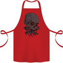 Crying Blood Skull Cotton Apron 100% Organic Red
