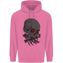 Crying Blood Skull Mens 80% Cotton Hoodie Azelea