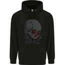 Crying Blood Skull Mens 80% Cotton Hoodie Black