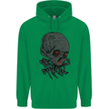 Crying Blood Skull Mens 80% Cotton Hoodie Irish Green