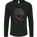 Crying Blood Skull Mens Long Sleeve T-Shirt Black