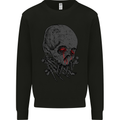 Crying Blood Skull Mens Sweatshirt Jumper Black