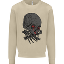 Crying Blood Skull Mens Sweatshirt Jumper Sand
