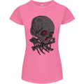 Crying Blood Skull Womens Petite Cut T-Shirt Azalea