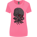 Crying Blood Skull Womens Wider Cut T-Shirt Azalea