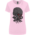 Crying Blood Skull Womens Wider Cut T-Shirt Light Pink