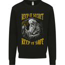 Crypto Keep it Secret Wizard Bitcoin Kids Sweatshirt Jumper Black