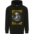 Crypto Keep it Secret Wizard Bitcoin Mens 80% Cotton Hoodie Black