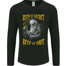 Crypto Keep it Secret Wizard Bitcoin Mens Long Sleeve T-Shirt Black