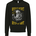 Crypto Keep it Secret Wizard Bitcoin Mens Sweatshirt Jumper Black