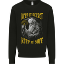 Crypto Keep it Secret Wizard Bitcoin Mens Sweatshirt Jumper Black
