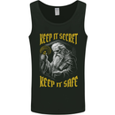 Crypto Keep it Secret Wizard Bitcoin Mens Vest Tank Top Black