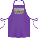 Crypto Workers Funny New York Parody Bitcoin Cotton Apron 100% Organic Purple