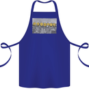Crypto Workers Funny New York Parody Bitcoin Cotton Apron 100% Organic Royal Blue