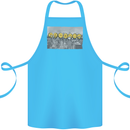 Crypto Workers Funny New York Parody Bitcoin Cotton Apron 100% Organic Turquoise