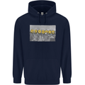 Crypto Workers Funny New York Parody Bitcoin Mens 80% Cotton Hoodie Navy Blue