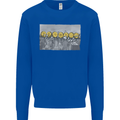 Crypto Workers Funny New York Parody Bitcoin Mens Sweatshirt Jumper Royal Blue