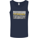 Crypto Workers Funny New York Parody Bitcoin Mens Vest Tank Top Navy Blue