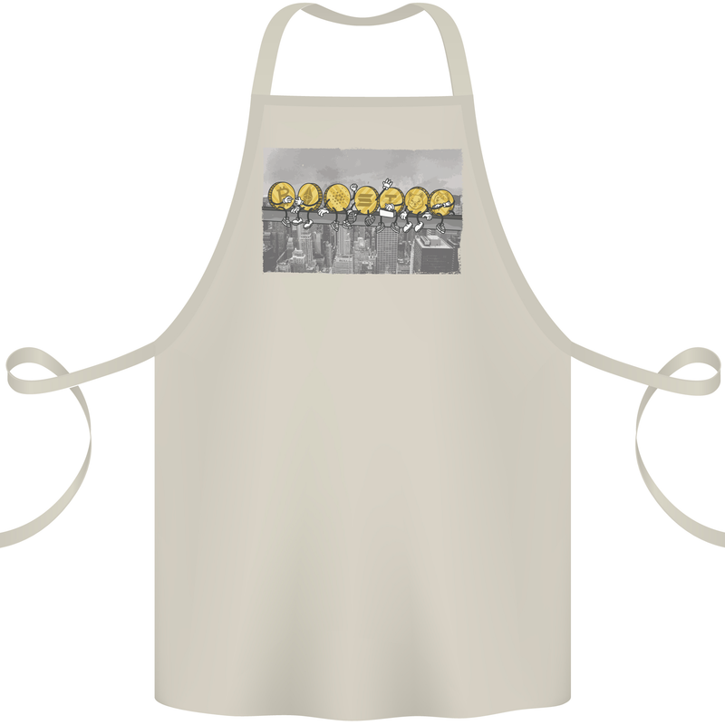 Crypto Workers New York Parody Funny Bitcoin Cotton Apron 100% Organic Natural