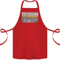 Crypto Workers New York Parody Funny Bitcoin Cotton Apron 100% Organic Red