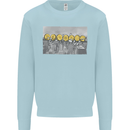 Crypto Workers New York Parody Funny Bitcoin Kids Sweatshirt Jumper Light Blue