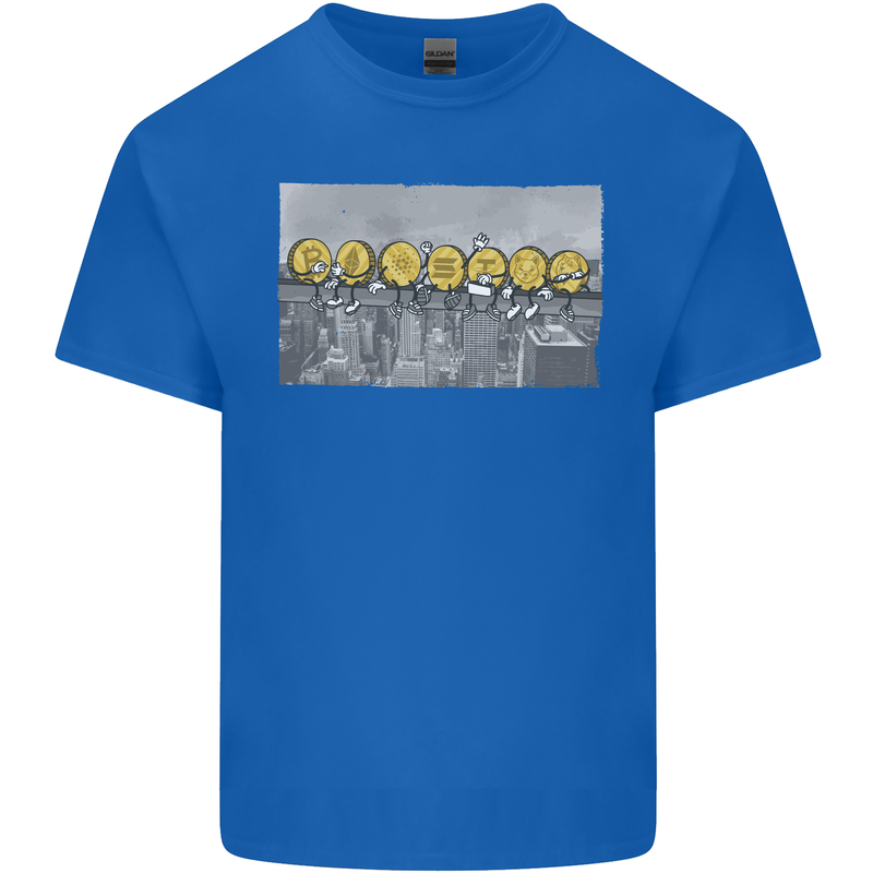 Crypto Workers New York Parody Funny Bitcoin Kids T-Shirt Childrens Royal Blue