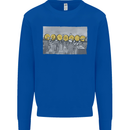 Crypto Workers New York Parody Funny Bitcoin Mens Sweatshirt Jumper Royal Blue