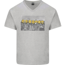 Crypto Workers New York Parody Funny Bitcoin Mens V-Neck Cotton T-Shirt Sports Grey