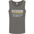 Crypto Workers New York Parody Funny Bitcoin Mens Vest Tank Top Charcoal