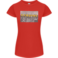 Crypto Workers New York Parody Funny Bitcoin Womens Petite Cut T-Shirt Red