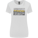 Crypto Workers New York Parody Funny Bitcoin Womens Wider Cut T-Shirt White