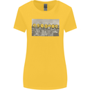 Crypto Workers New York Parody Funny Bitcoin Womens Wider Cut T-Shirt Yellow